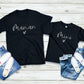 T-Shirt Maman Fille Fils Assorti, Ensemble Maman et Moi, Cadeau maman