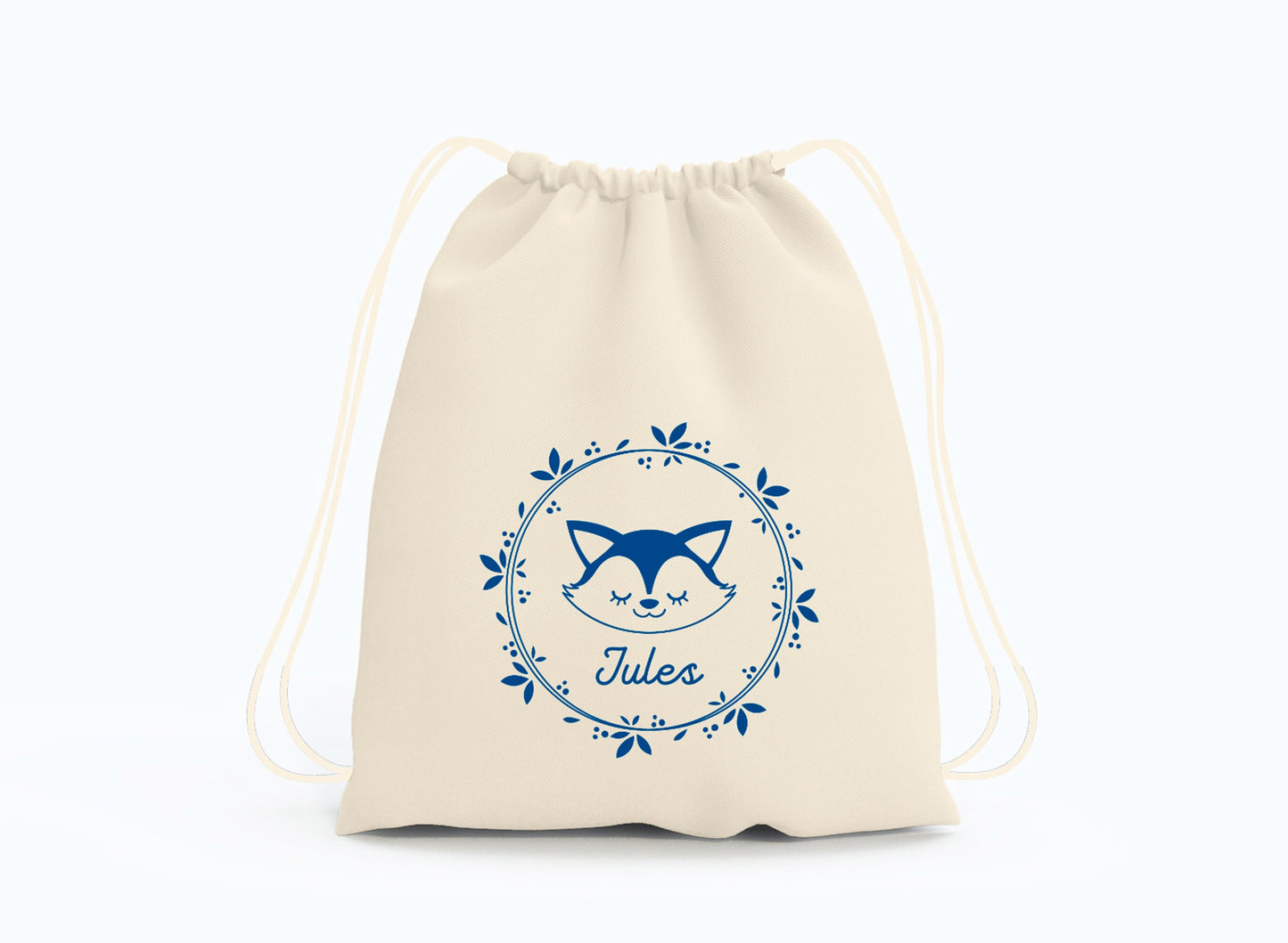 Sac à dos enfant, Sac à dos enfant personnalisé maternelle, Sac enfant renard, Sac à dos à cordon