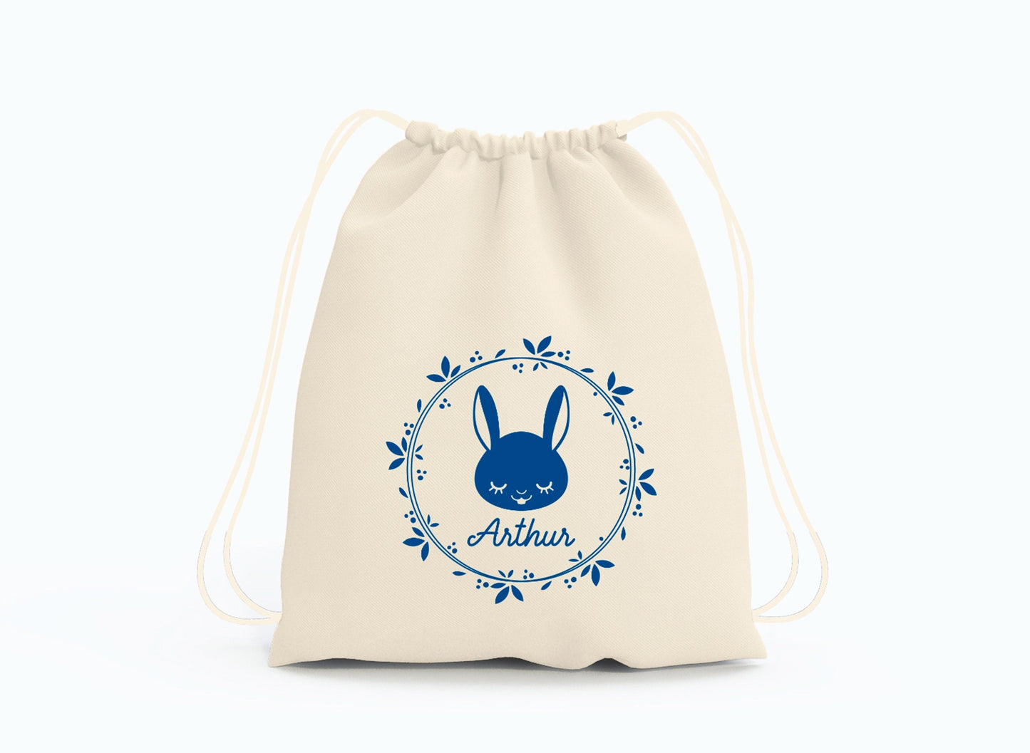 Sac à dos enfant, Sac à dos enfant personnalisé maternelle, Sac enfant lapin, Sac à dos à cordon