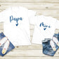 T-shirt pour père et fils, T-shirt famille, T-shirt papa fils, T-shirt papa fille, Cadeau fête des pères