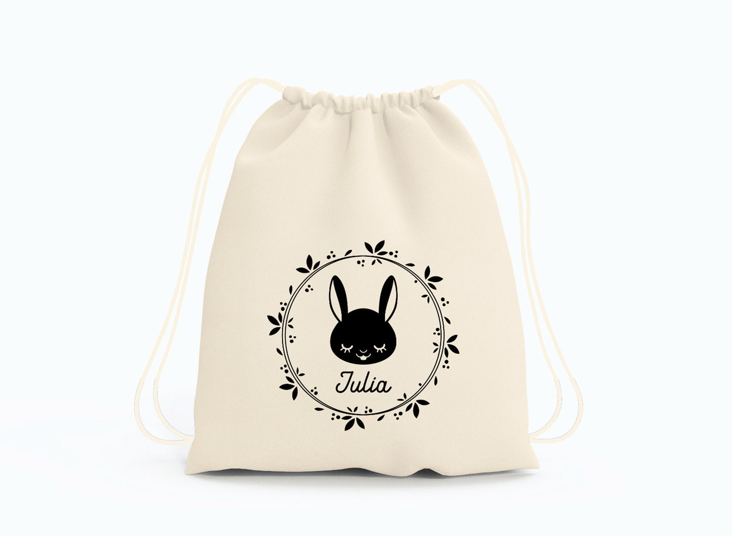 Sac à dos enfant, Sac à dos enfant personnalisé maternelle, Sac enfant lapin, Sac à dos à cordon