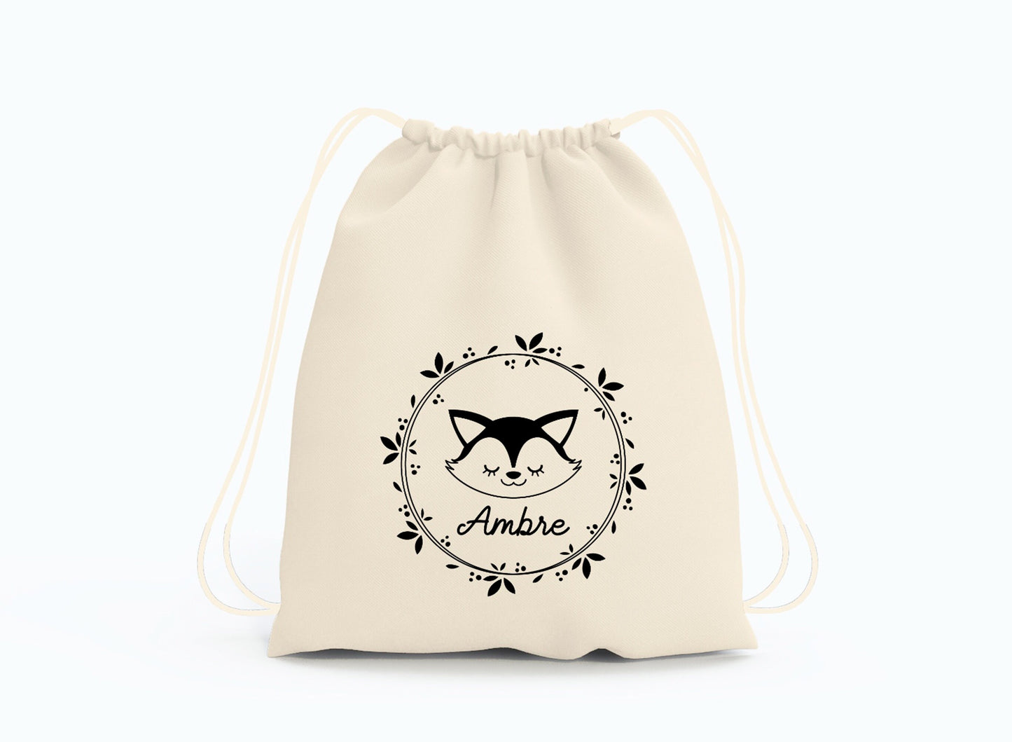 Sac à dos enfant, Sac à dos enfant personnalisé maternelle, Sac enfant renard, Sac à dos à cordon