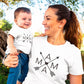 T-shirt maman, Cadeau famille, Cadeau personnalisé maman, T-shirt assorti