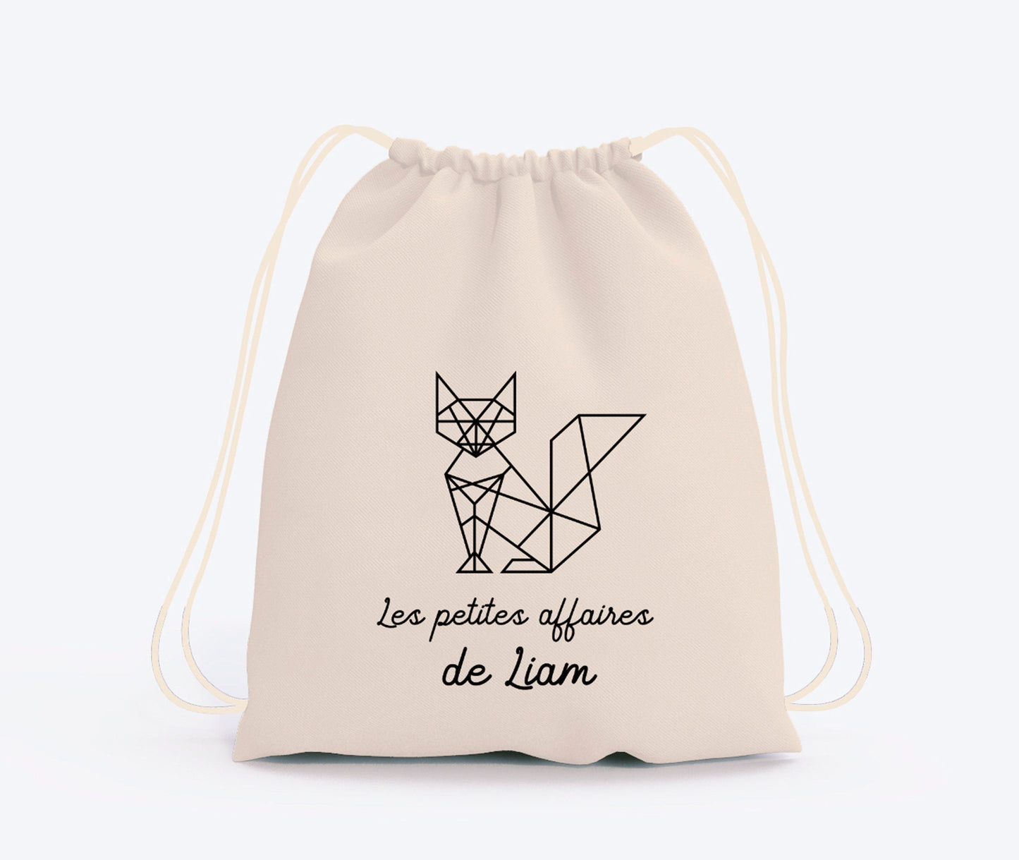 Sac à dos enfant, Sac à dos enfant personnalisé maternelle, Sac enfant renard, Sac à dos à cordon