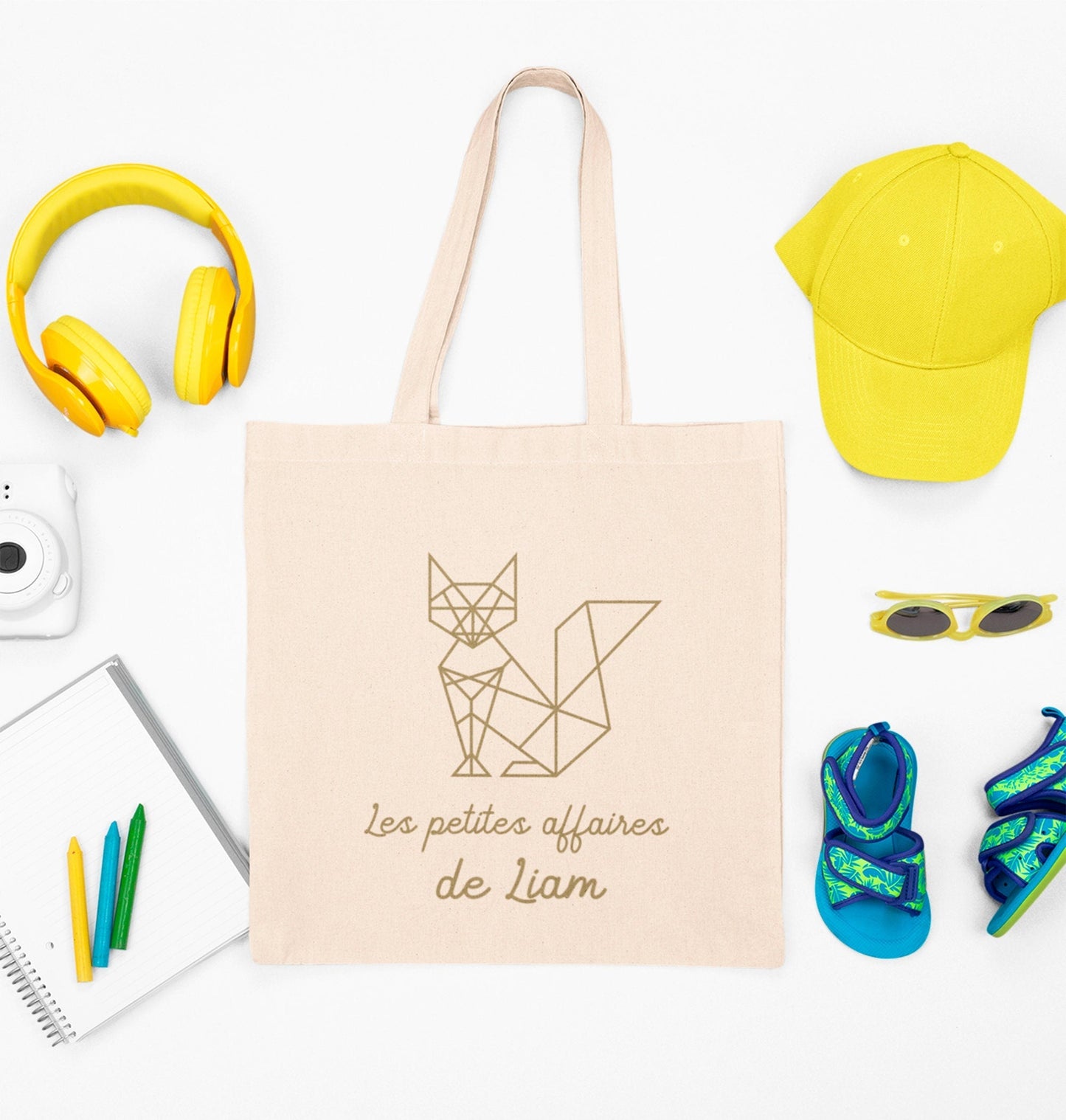 Sac enfant Renard personnalisé, Sac enfant, Sac enfant personnalisé, Tote bag enfant