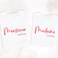 T-shirt de couple assorti, T-shirt mariage, Cadeau de mariage personnalisé