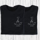 T-shirt de couple assorti Mr et Mme, T-shirt couple mariage