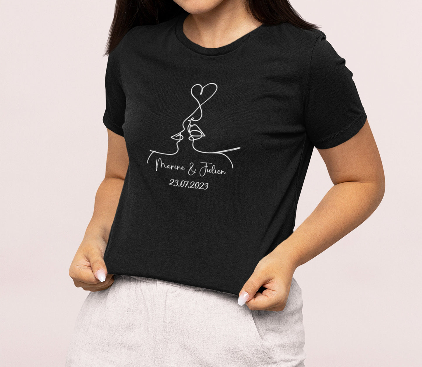 T-shirt mariage, Mr Mme, Cadeau de mariage, Jeunes mariés