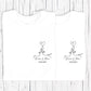 T-shirt de couple assorti Mr et Mme, T-shirt couple mariage