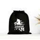 Pochon Licorne personnalisé, Pochon coton, Pochon prénom