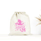Pochon Licorne personnalisé, Pochon coton, Pochon prénom