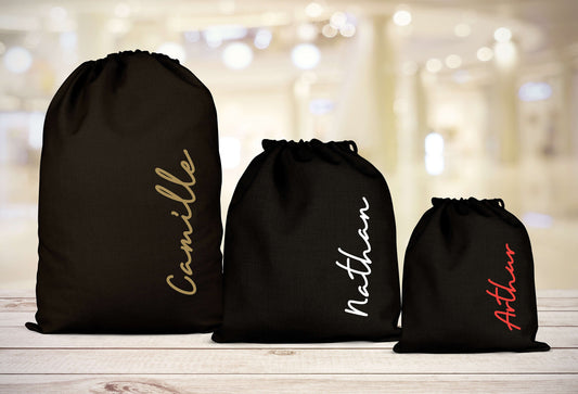 Sac de rangement, Pochon personnalisé, Sac à cordons