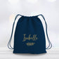 Sac à dos à cordon, Sac à dos personnalisé prénom, Sac à dos enfant,