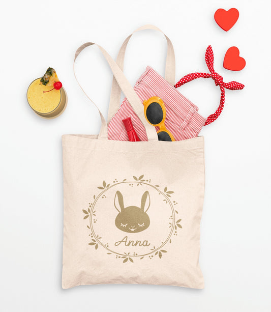 Sac enfant Lapin personnalisé, Sac enfant, Sac enfant personnalisé, Tote bag enfant