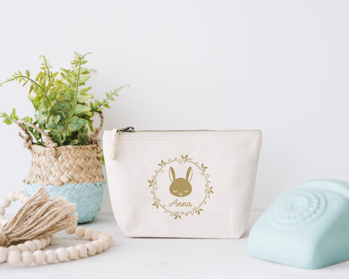 Trousse Lapin, Trousse personnalisé enfant, Trousse enfant prénom