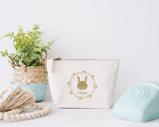 Trousse Lapin, Trousse personnalisé enfant, Trousse enfant prénom