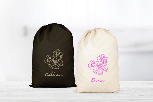 Sac chaussures, Pochon personnalisé, Sac à cordons