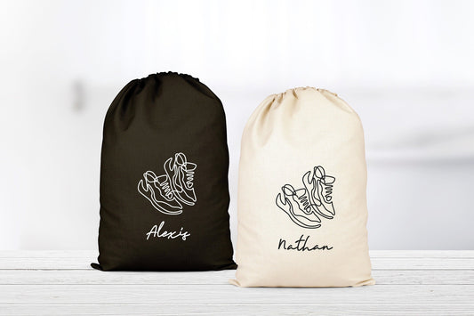 Sac chaussures, Pochon personnalisé, Sac à cordons