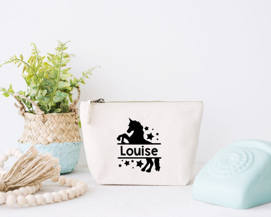 Trousse Licorne, Trousse personnalisé enfant, Trousse enfant prénom