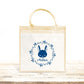 Sac Cabas toile et jute enfant personnalisé, Cadeau enfant prénom, Cadeau anniversaire enfant, Sac enfant lapin
