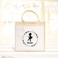 Sac Cabas toile et jute enfant personnalisé, Cadeau enfant prénom, Cadeau anniversaire fille, Sac enfant ballerine