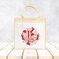 Sac Cabas toile et jute enfant personnalisé, Cadeau enfant prénom, Cadeau anniversaire enfant, Sac équitation