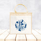 Sac Cabas toile et jute enfant personnalisé, Cadeau enfant prénom, Cadeau anniversaire enfant, Sac équitation