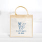 Sac enfant Renard  coton et jute personnalisé, Sac enfant, Sac enfant personnalisé, Cabas enfant les petites affaires