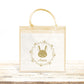 Sac Cabas toile et jute enfant personnalisé, Cadeau enfant prénom, Cadeau anniversaire enfant, Sac enfant lapin