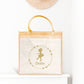 Sac Cabas toile et jute enfant personnalisé, Cadeau enfant prénom, Cadeau anniversaire fille, Sac enfant ballerine
