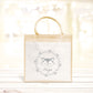 Sac Cabas toile et jute enfant personnalisé, Cadeau enfant prénom, Cadeau anniversaire enfant, Sac enfant renard