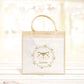 Sac Cabas toile et jute enfant personnalisé, Cadeau enfant prénom, Cadeau anniversaire enfant, Sac enfant renard