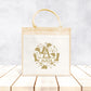 Sac Cabas toile et jute enfant personnalisé, Cadeau enfant prénom, Cadeau anniversaire enfant, Sac équitation