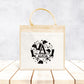 Sac Cabas toile et jute enfant personnalisé, Cadeau enfant prénom, Cadeau anniversaire enfant, Sac équitation