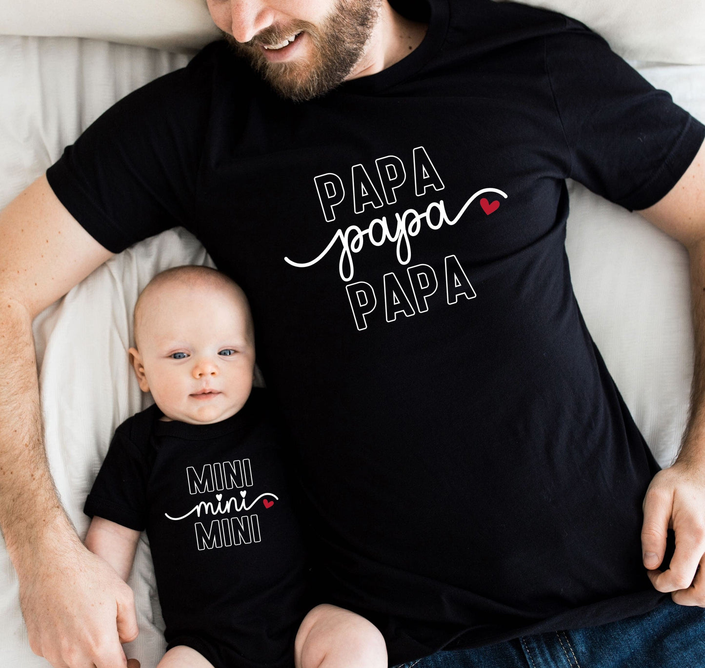T-shirt famille, T-shirt papa fils, T-shirt papa fille, Cadeau papa