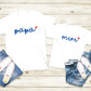T-shirt pour père et fils, T-shirt famille, T-shirt papa fils, T-shirt papa fille, Cadeau fête des pères