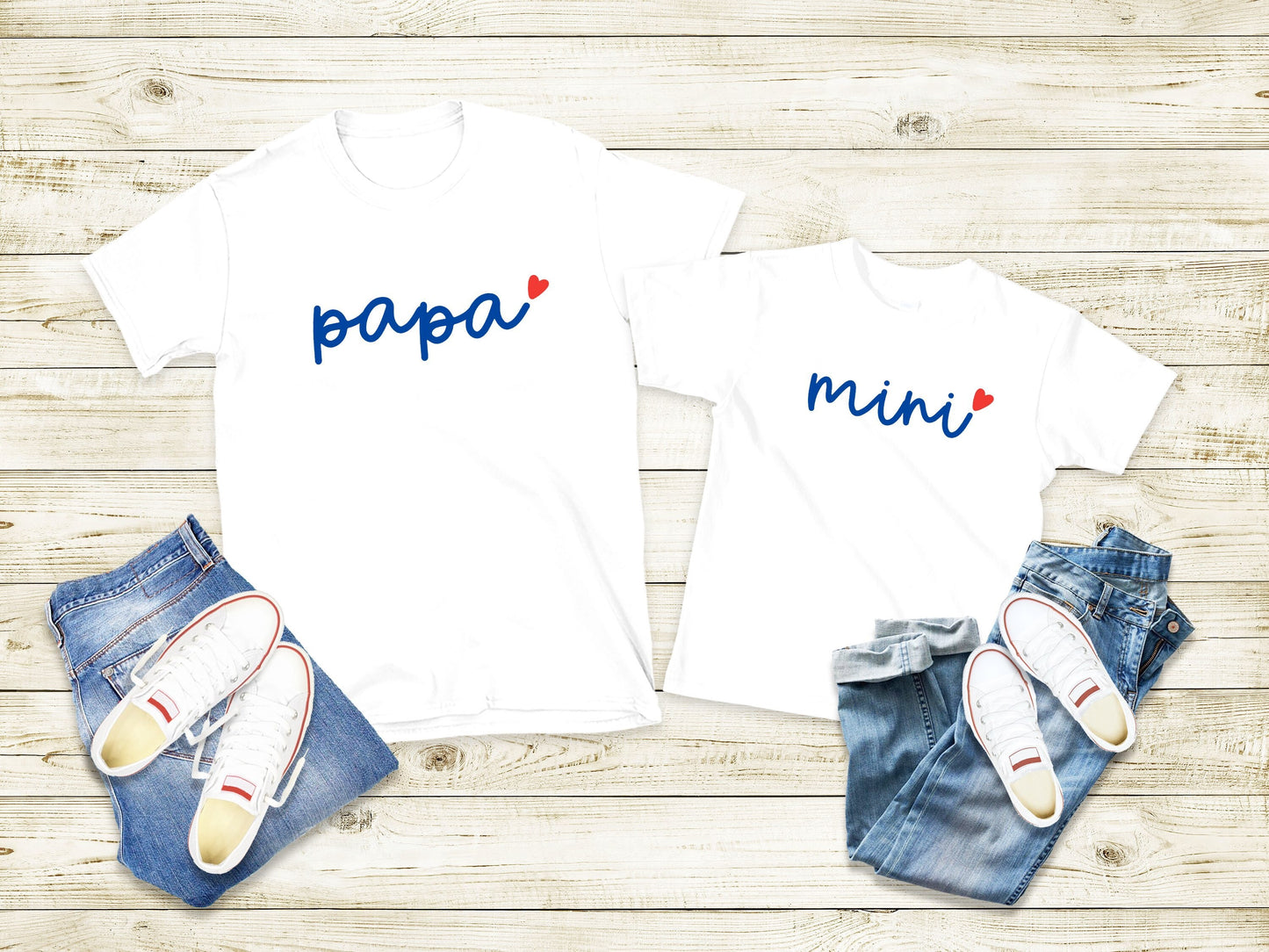 T-shirt pour père et fils, T-shirt famille, T-shirt papa fils, T-shirt papa fille, Cadeau fête des pères