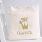 Sac Ballerine Personnalisé, Cadeau Danseuse, Tote Bag Coton, Sac personnalisable