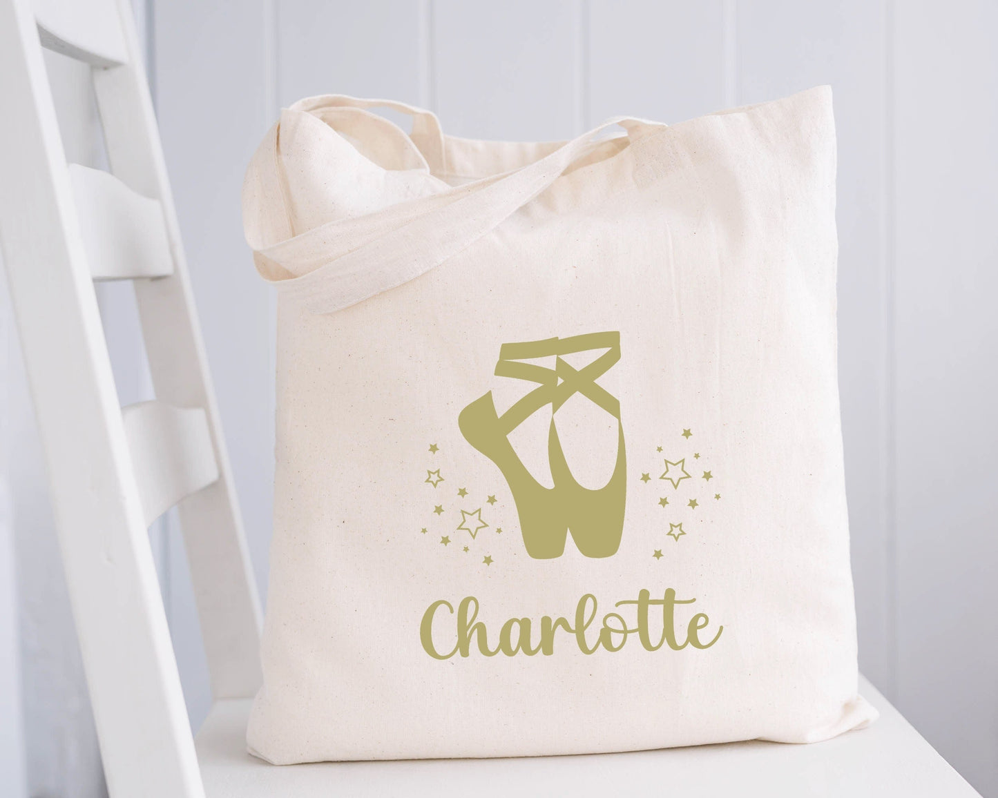 Sac Ballerine Personnalisé, Cadeau Danseuse, Tote Bag Coton, Sac personnalisable