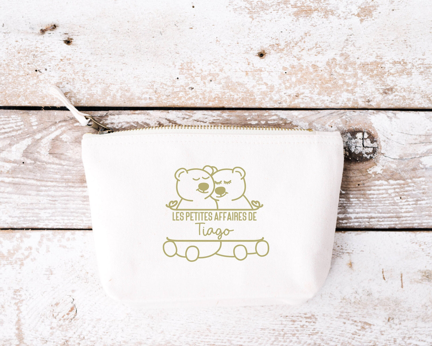 Trousse Ourson, Trousse personnalisé enfant, Trousse enfant prénom