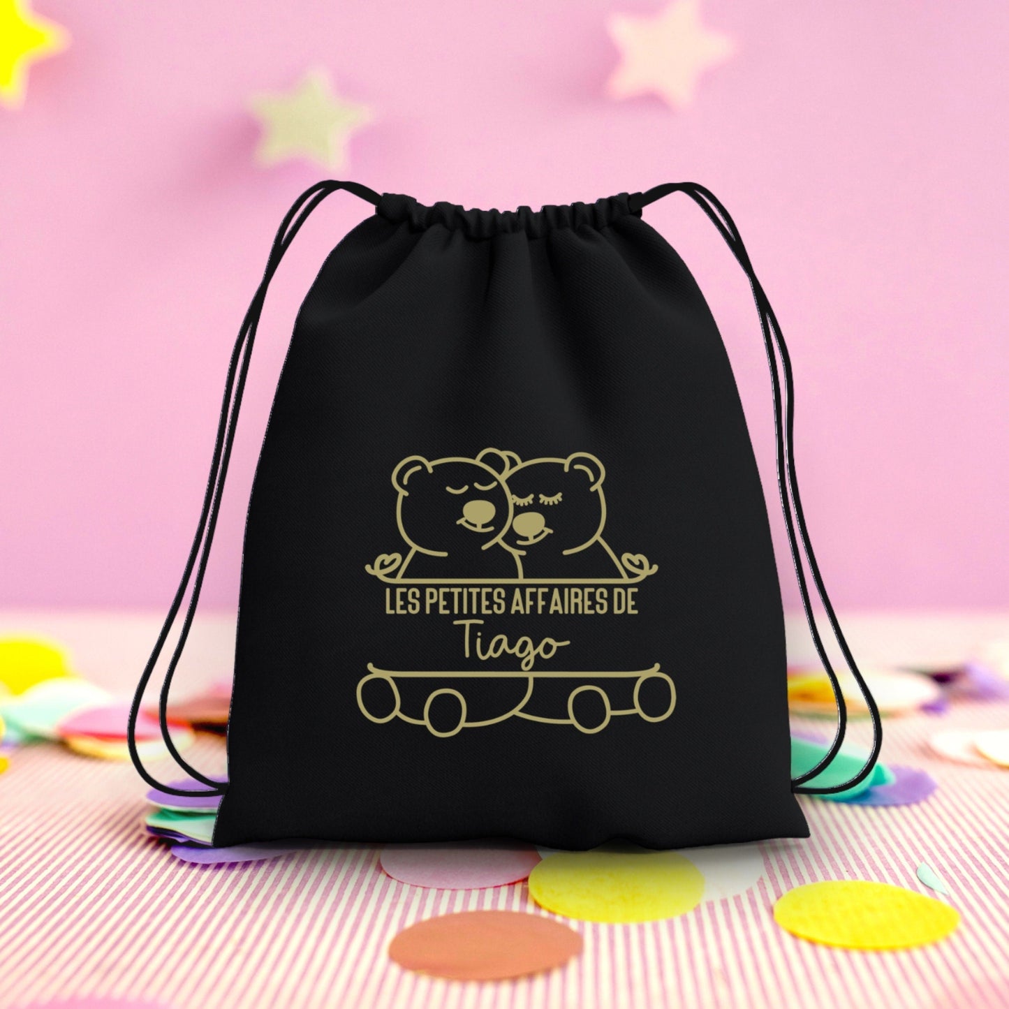 Sac à dos enfant, Sac à dos enfant personnalisé maternelle, Sac enfant ourson, Sac à dos à cordon