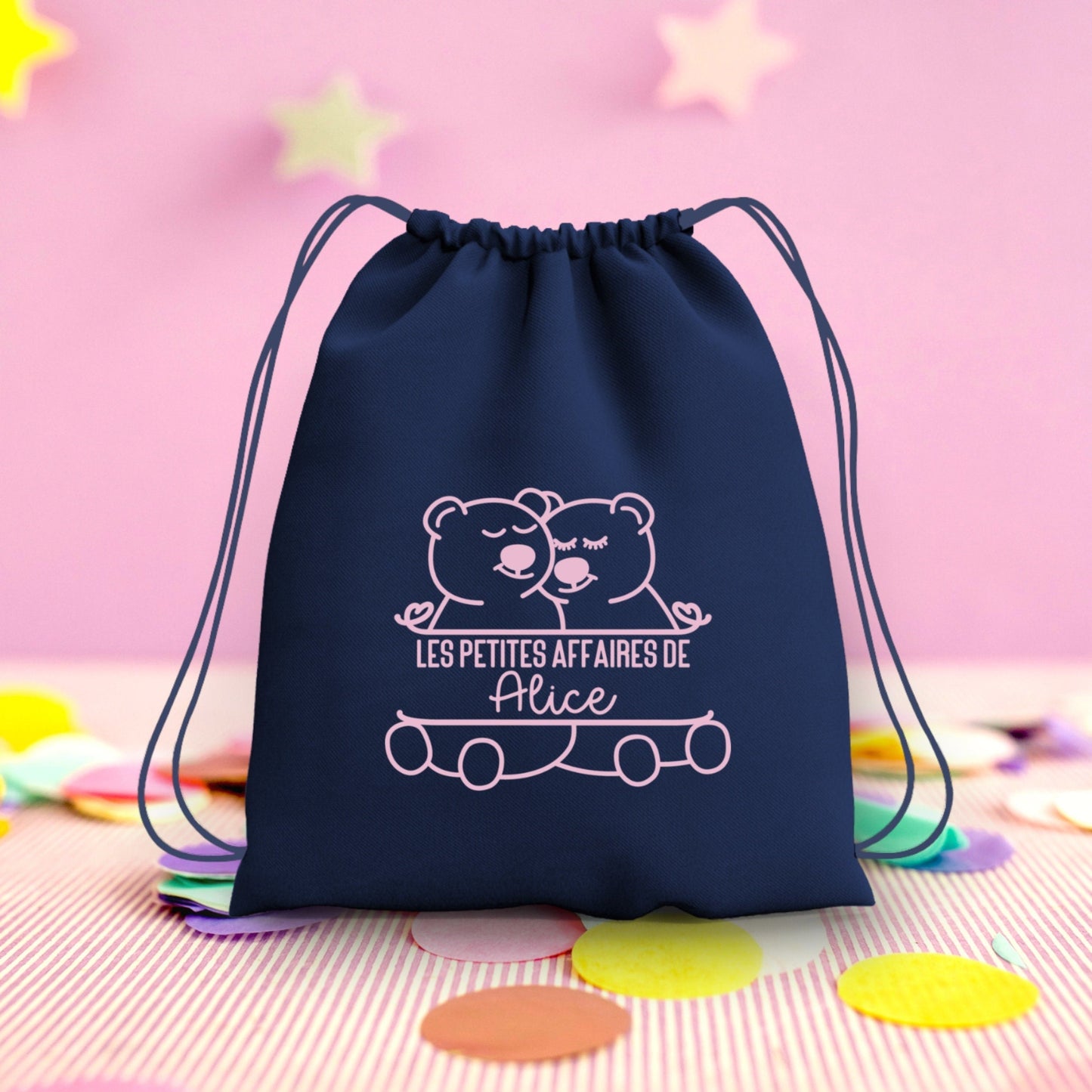 Sac à dos enfant, Sac à dos enfant personnalisé maternelle, Sac enfant ourson, Sac à dos à cordon