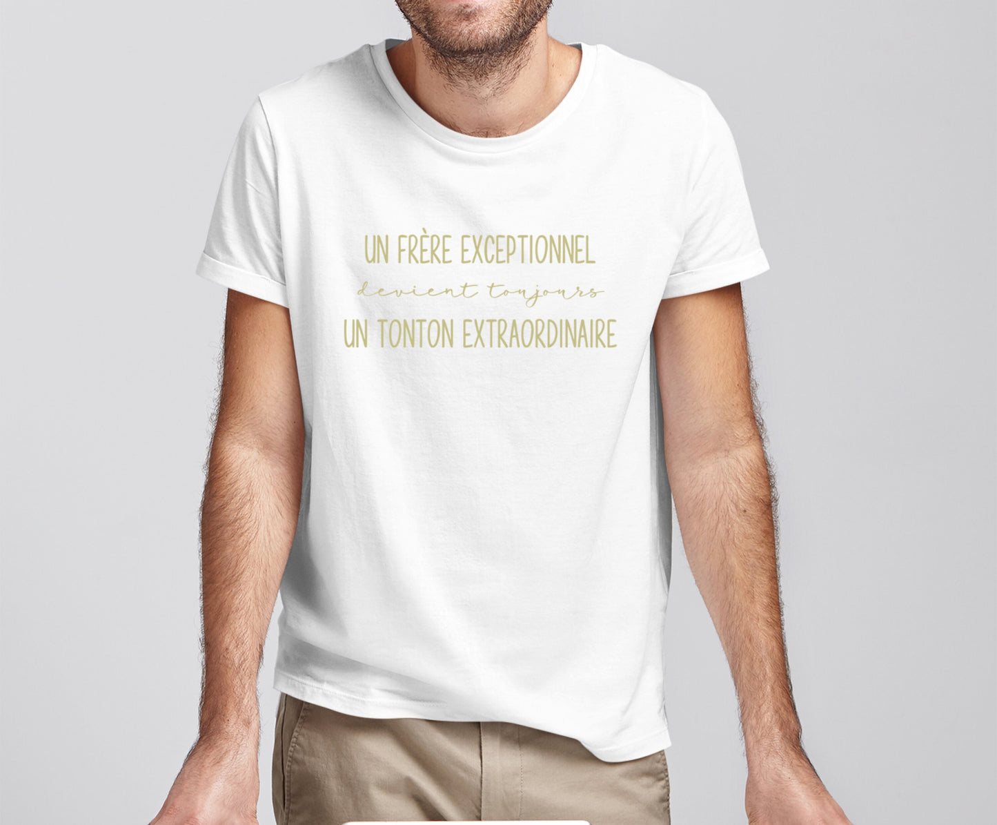 T-shirt annonce grossesse, Bientôt Tonton, Idée cadeau naissance