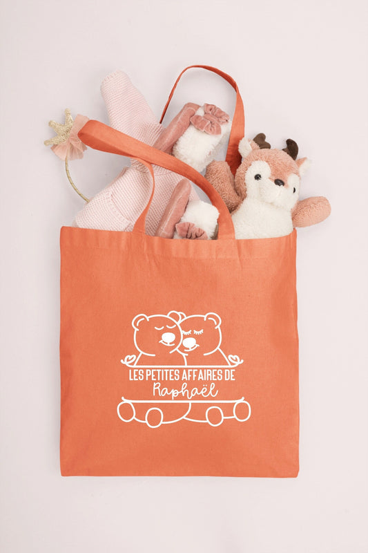 Sac enfant ourson personnalisé, Sac enfant, Sac enfant personnalisé, Tote bag enfant