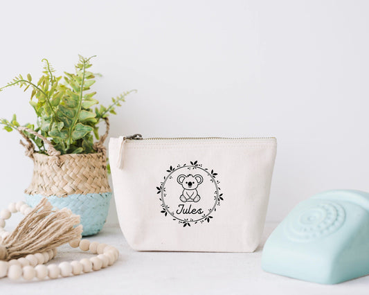 Trousse Koala, Trousse personnalisé enfant, Trousse enfant prénom