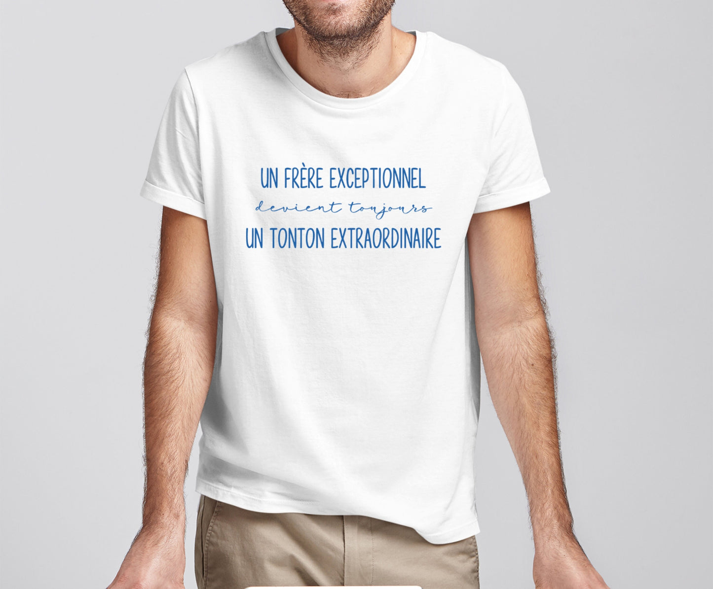 T-shirt annonce grossesse, Bientôt Tonton, Idée cadeau naissance