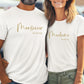 T-shirt de couple assorti, T-shirt mariage, Cadeau de mariage personnalisé