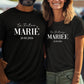 T-shirt de couple assorti Mr et Mme, T-shirt couple mariage