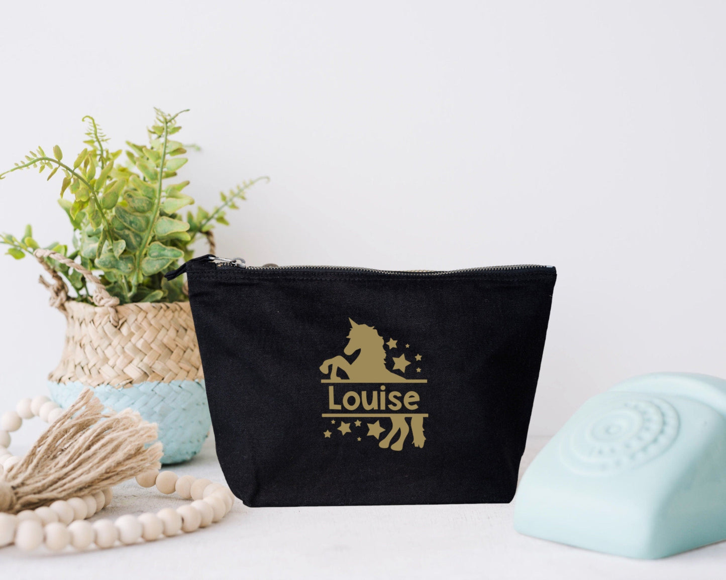 Trousse Licorne, Trousse personnalisé enfant, Trousse enfant prénom