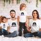 T-shirt famille assorti, Ensemble famille, Cadeau naissance personnalisé